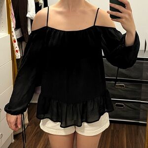 Flowy black blouse